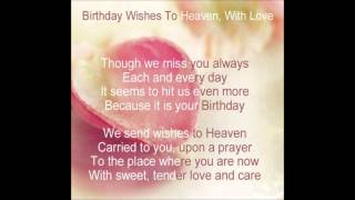 Heavenly Birthday Wishes to you Mom! ...